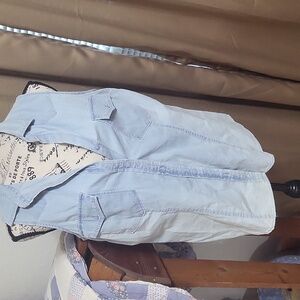 Stonewashed denim shirt